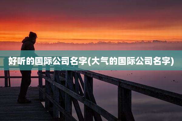 好听的国际公司名字(大气的国际公司名字)