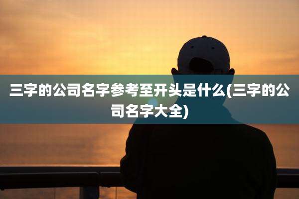 三字的公司名字参考至开头是什么(三字的公司名字大全)