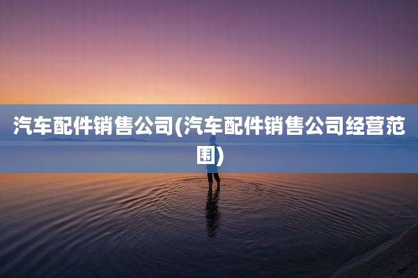 汽车配件销售公司(汽车配件销售公司经营范围)