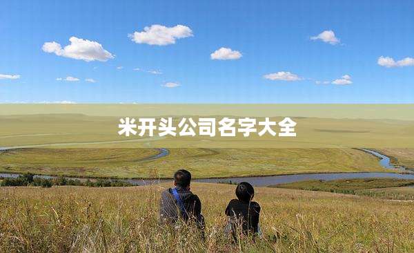 米开头公司名字大全