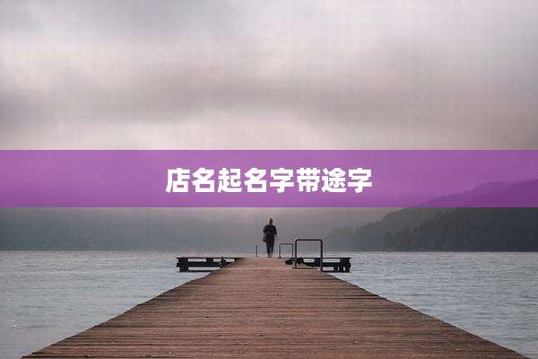 店名起名字带途字
