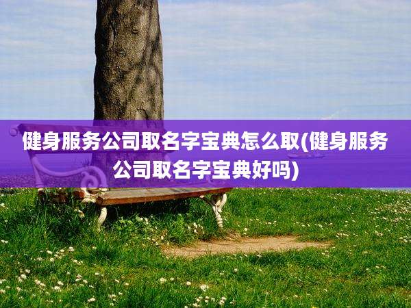 健身服务公司取名字宝典怎么取(健身服务公司取名字宝典好吗)