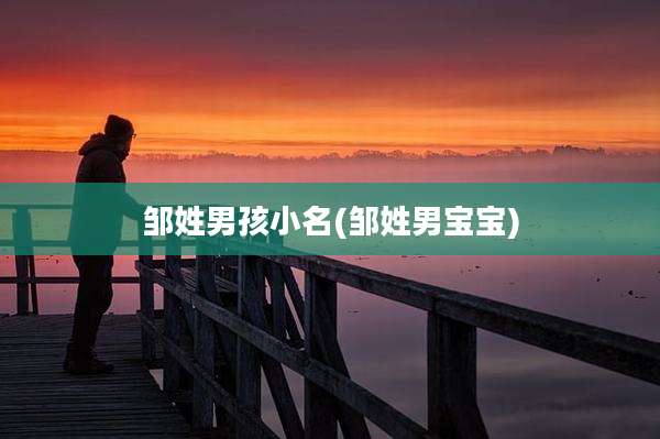 邹姓男孩小名(邹姓男宝宝)