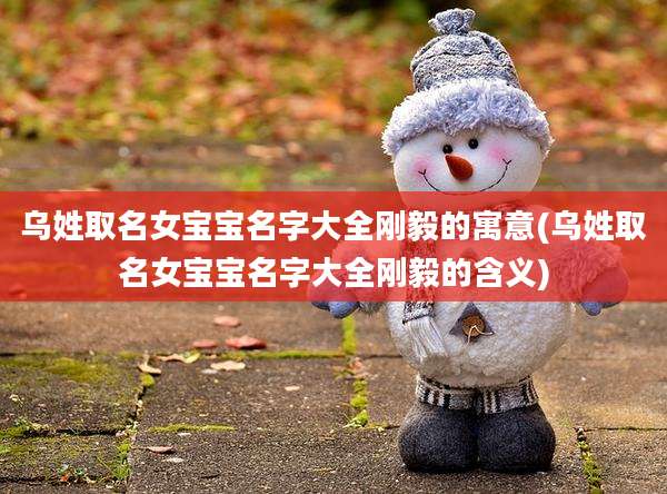 乌姓取名女宝宝名字大全刚毅的寓意(乌姓取名女宝宝名字大全刚毅的含义)