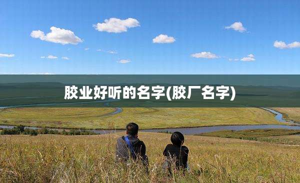 胶业好听的名字(胶厂名字)