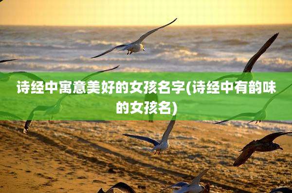 诗经中寓意美好的女孩名字(诗经中有韵味的女孩名)