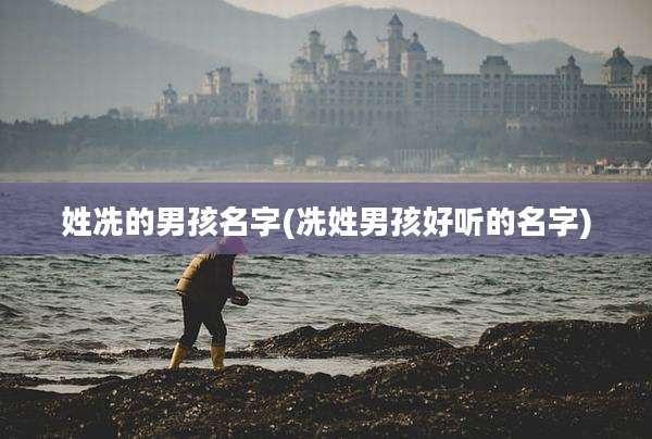 姓冼的男孩名字(冼姓男孩好听的名字)