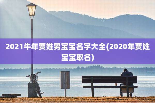 2021牛年贾姓男宝宝名字大全(2020年贾姓宝宝取名)