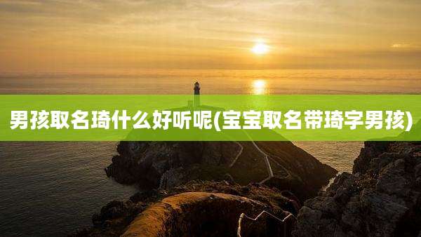 男孩取名琦什么好听呢(宝宝取名带琦字男孩)