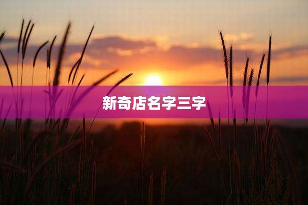 新奇店名字三字