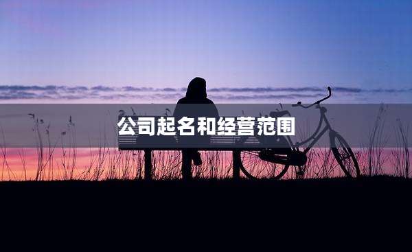 公司起名和经营范围