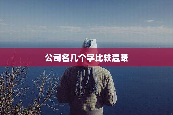 公司名几个字比较温暖