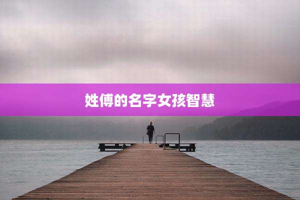 姓傅的名字女孩智慧
