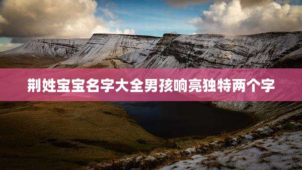 荆姓宝宝名字大全男孩响亮独特两个字