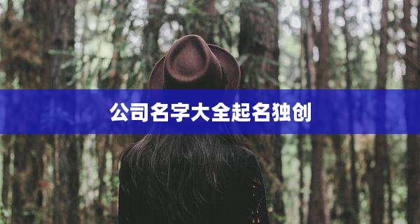公司名字大全起名独创