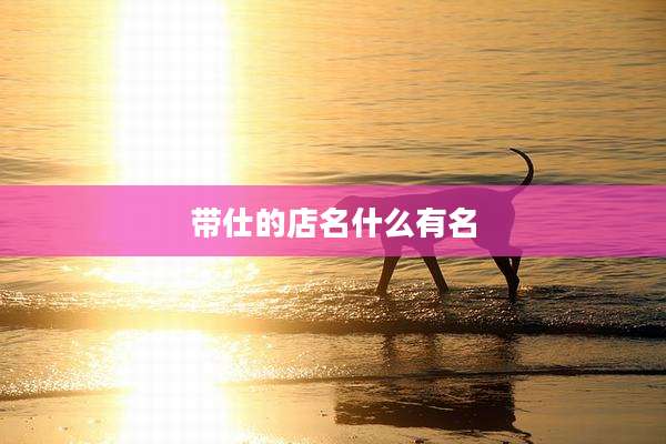 带仕的店名什么有名