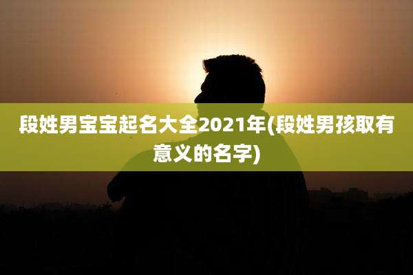 段姓男宝宝起名大全2021年(段姓男孩取有意义的名字)