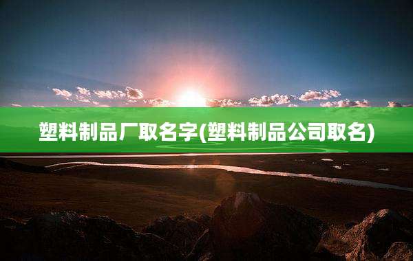 塑料制品厂取名字(塑料制品公司取名)