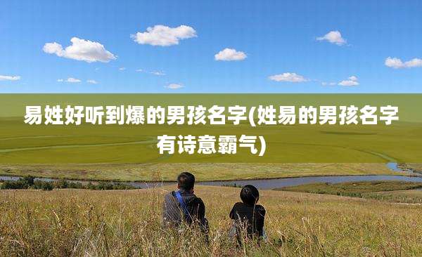 易姓好听到爆的男孩名字(姓易的男孩名字有诗意霸气)