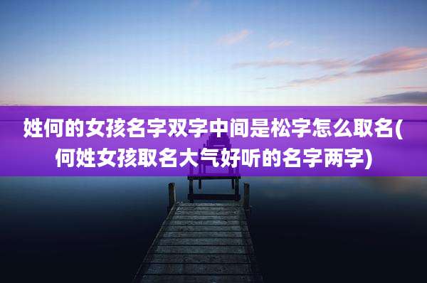 姓何的女孩名字双字中间是松字怎么取名(何姓女孩取名大气好听的名字两字)
