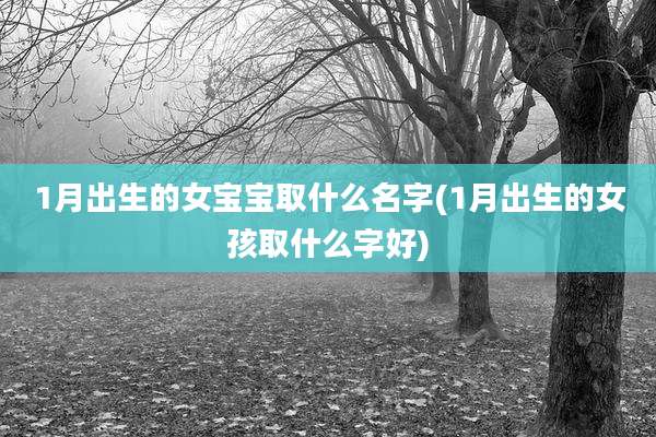 1月出生的女宝宝取什么名字(1月出生的女孩取什么字好)