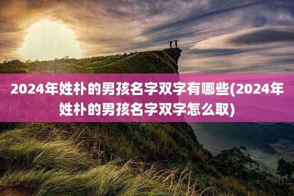 2024年姓朴的男孩名字双字有哪些(2024年姓朴的男孩名字双字怎么取)