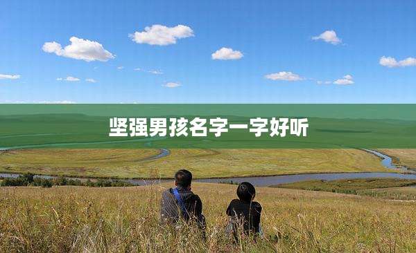 坚强男孩名字一字好听