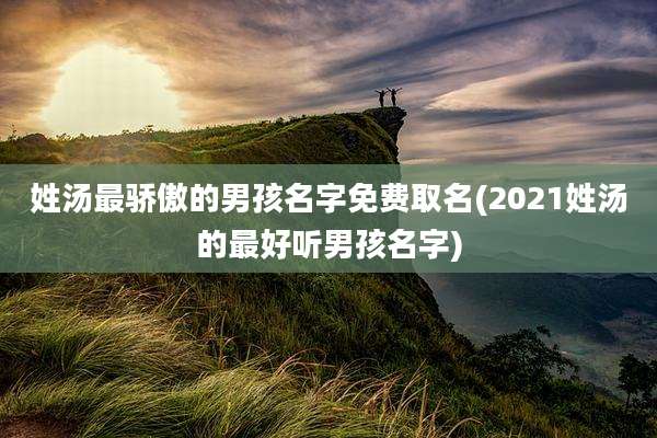 姓汤最骄傲的男孩名字免费取名(2021姓汤的最好听男孩名字)