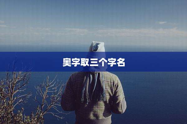 奥字取三个字名