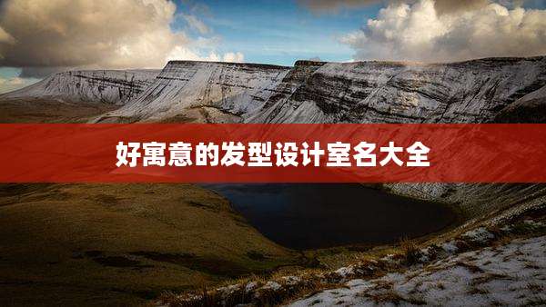 好寓意的发型设计室名大全