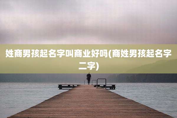 姓商男孩起名字叫商业好吗(商姓男孩起名字二字)