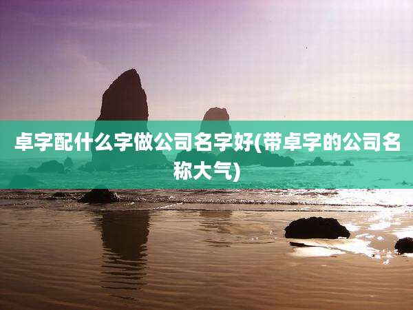 卓字配什么字做公司名字好(带卓字的公司名称大气)