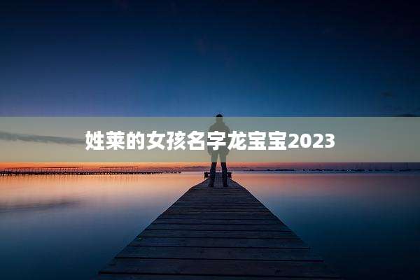 姓莱的女孩名字龙宝宝2023