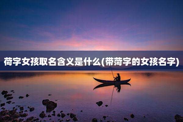 荷字女孩取名含义是什么(带菏字的女孩名字)