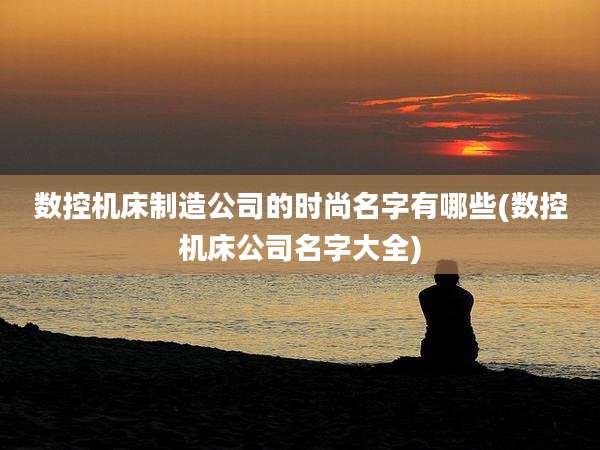 数控机床制造公司的时尚名字有哪些(数控机床公司名字大全)