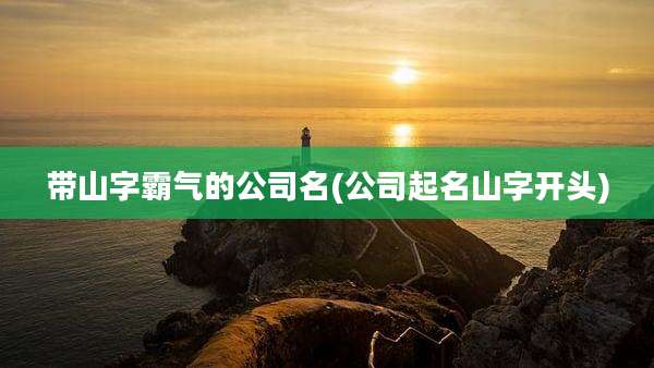 带山字霸气的公司名(公司起名山字开头)