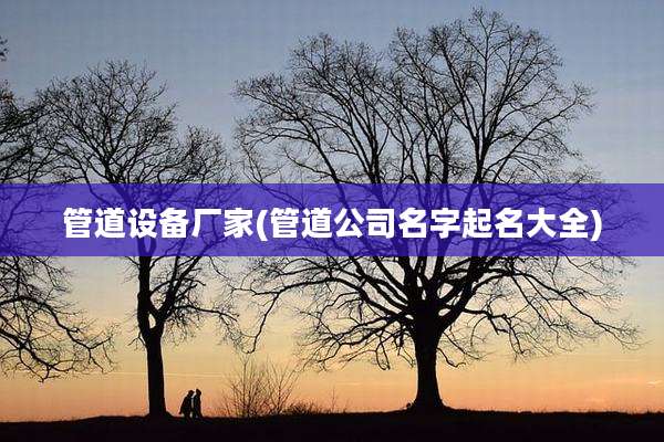 管道设备厂家(管道公司名字起名大全)