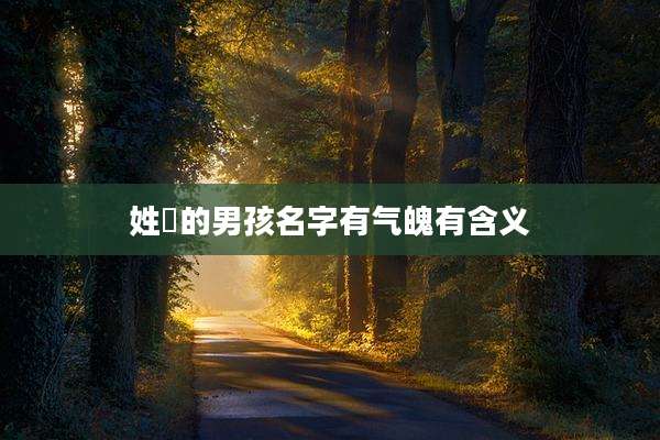 姓嵺的男孩名字有气魄有含义