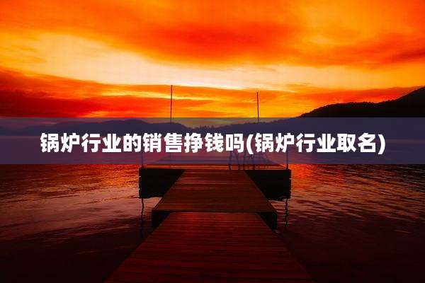 锅炉行业的销售挣钱吗(锅炉行业取名)