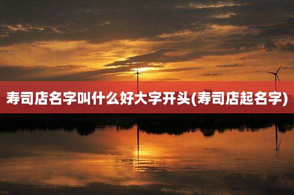 寿司店名字叫什么好大字开头(寿司店起名字)