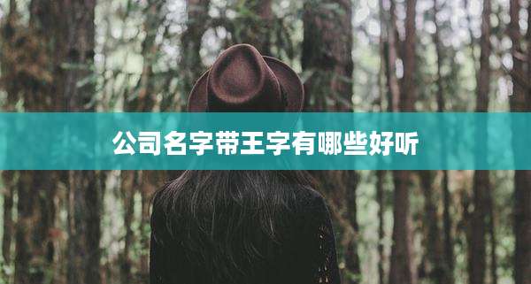 公司名字带王字有哪些好听