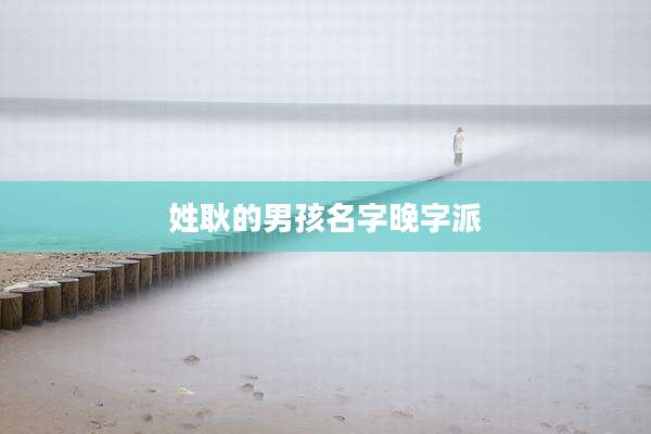 姓耿的男孩名字晚字派