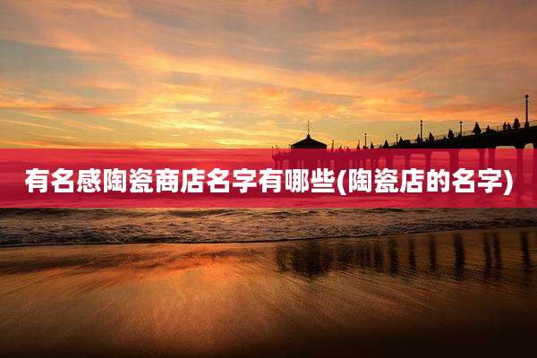 有名感陶瓷商店名字有哪些(陶瓷店的名字)