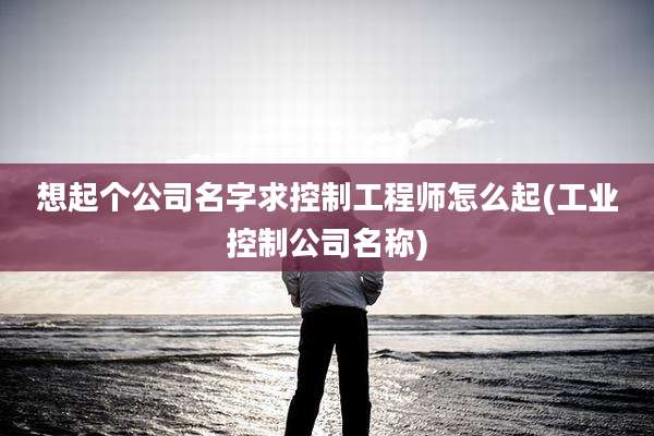 想起个公司名字求控制工程师怎么起(工业控制公司名称)
