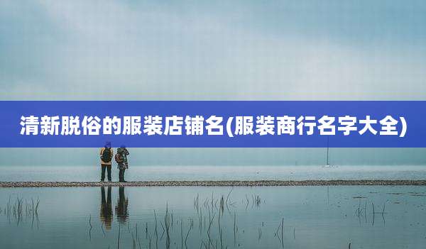 清新脱俗的服装店铺名(服装商行名字大全)