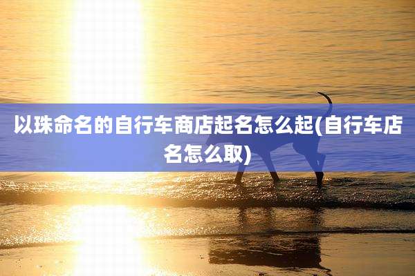 以珠命名的自行车商店起名怎么起(自行车店名怎么取)