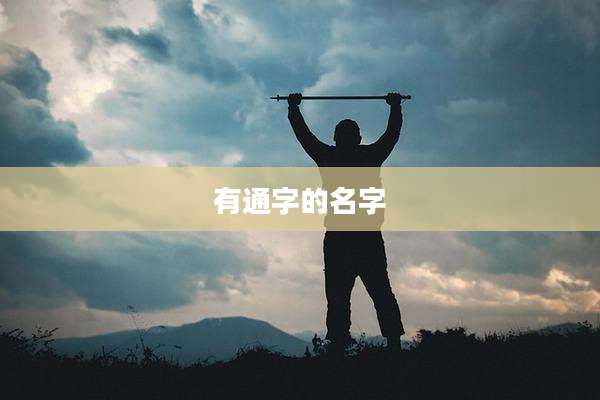 有通字的名字