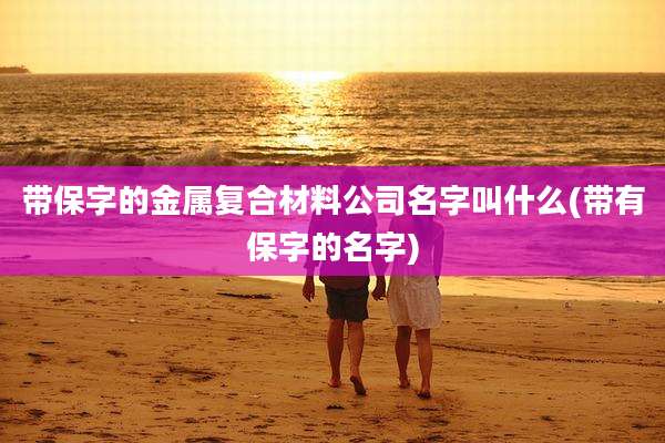 带保字的金属复合材料公司名字叫什么(带有保字的名字)