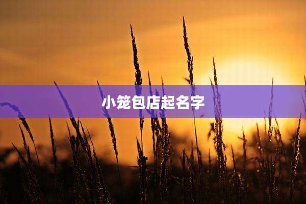 小笼包店起名字