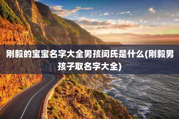 刚毅的宝宝名字大全男孩闵氏是什么(刚毅男孩子取名字大全)